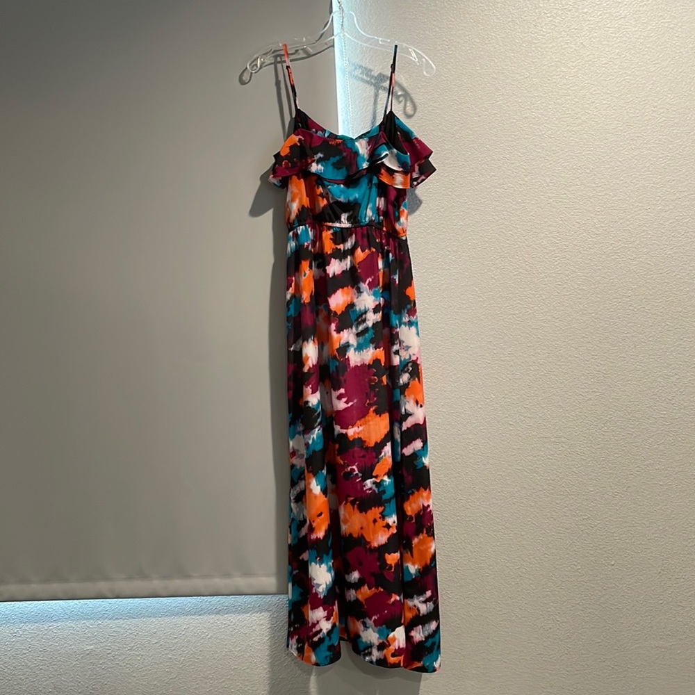 Loft Maxi tie dye dress